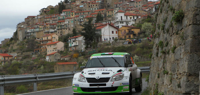 La Skoda Fabia di Unberto Scandola sulle strade Rivierasche