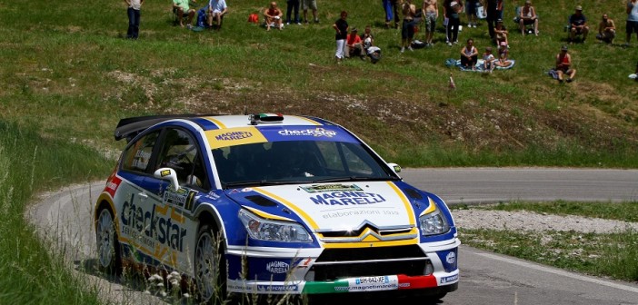 Luca Pedersoli, Matteo Romano (Citroen C4 WRC, #1);