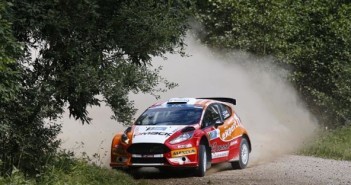 La Fiesta R5 di Tanak in azione.