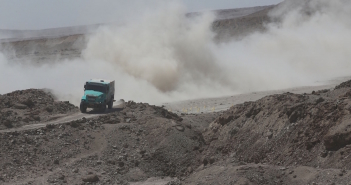 L'Iveco di De Rooy, terzo nella settima tappa della Dakar.