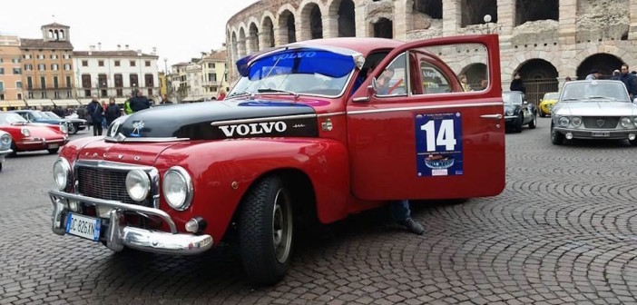 La Volvo PV544 di Margiotta-La Chiana, vincitori del Trofeo Strade Scaligere