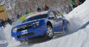 La Dacia di Emilie Petit sul circuito di Cervinia