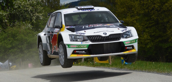 Baumschlager vola al Wechselland con la Skoda Fabia R5