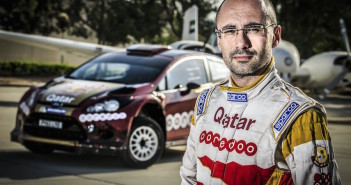 Un Giovanni Bernacchini di archivio dopo il successo nel WRC 2