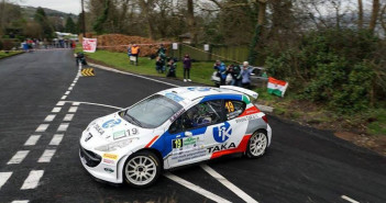 Giacomo Costenaro in azione al Circuit of Ireland.