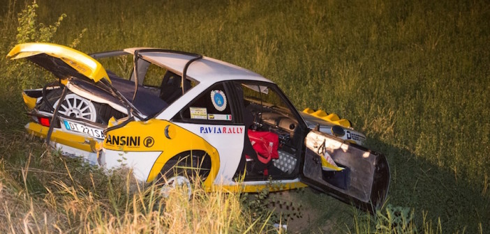 La Manta di Bernini-Minotti dopo l'incidente (foto de La Provincia Pavese)