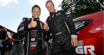 Akio Toyoda e Tommi Makinen al debutto della GT86