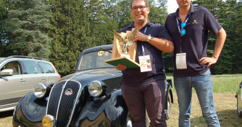 Il vincitore e la sua Fiat 508 c