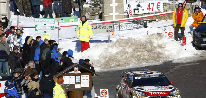 Loeb nel tradizionale passaggio sul Col de Turinì