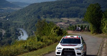 La Mitsubishi di Rendina sulle strade della Mosella