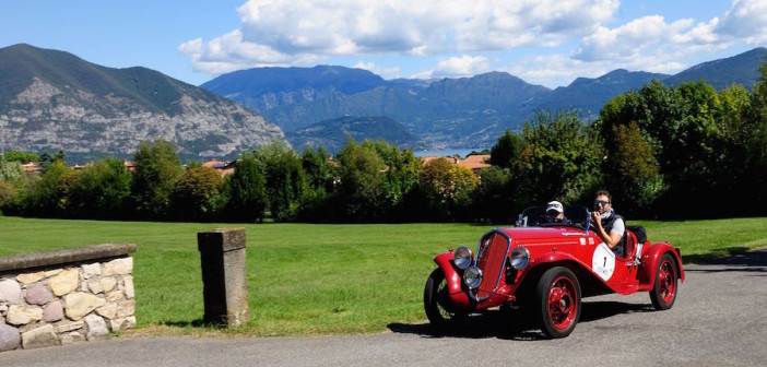 Vesco-Guerini, vincitori del Città di Lumezzane con la Fiat 508 Sport.