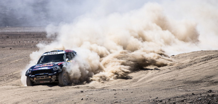 Nasser Al Attiyah, vincitore nel gennaio 2015 con la Mini All4 Racing.