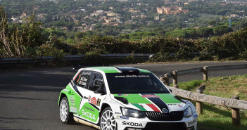 La Skoda Fabia R5 di Scandola in azione