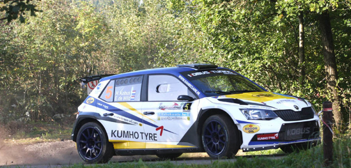 La Skoda Fabia R5 di Kobus in azione