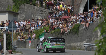 Paolo Porro, in azione al Lanterna con la Focus WRC.