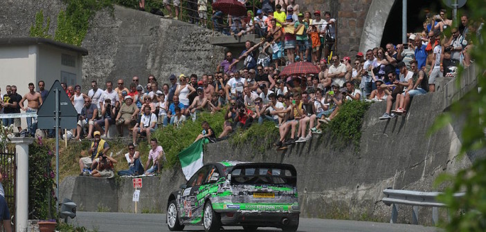 Paolo Porro, in azione al Lanterna con la Focus WRC.