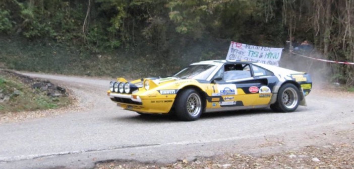 "Lucky" e "Rudy" riuniti sulla Ferrari 308 GTB al Revival Valpantena.