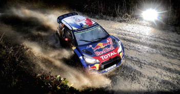 Stephane Lefebvre in azione al Wales Rally GB.