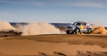 La livrea della Mini di Nasser Al-Attiyah per la Dakar 2016.