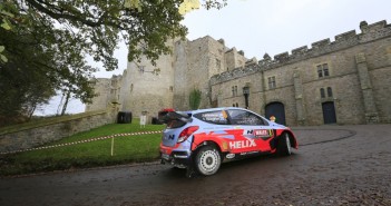 Hanninen in azione al Wales 2014 con la Hyundai i20