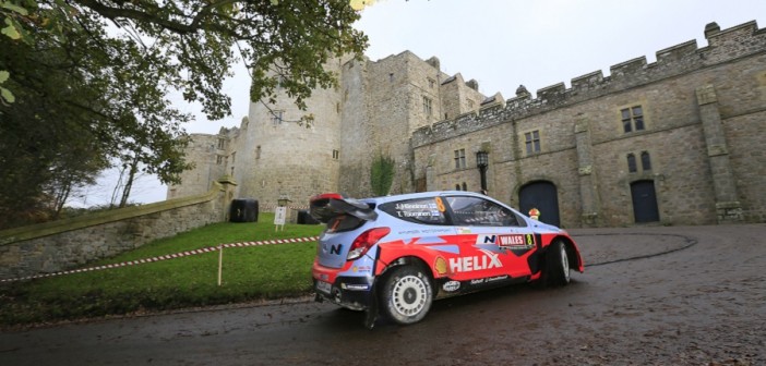 Hanninen in azione al Wales 2014 con la Hyundai i20