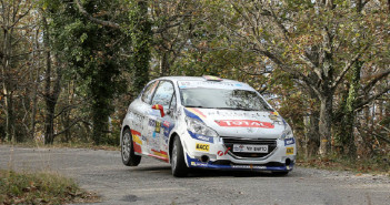 La Peugeot 208 di Suarez in azione al Var.