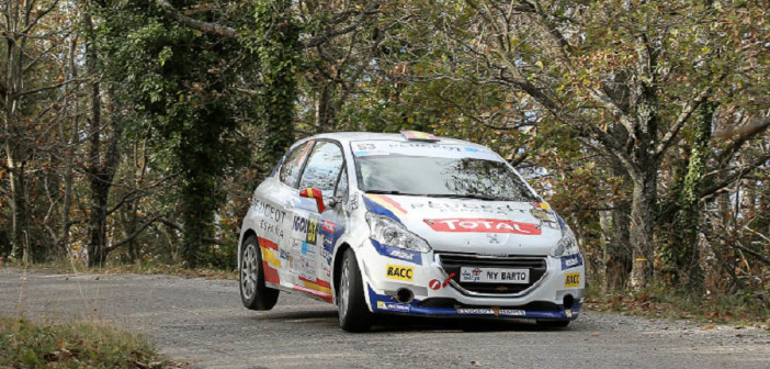 La Peugeot 208 di Suarez in azione al Var.