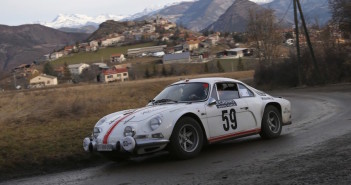 L'Alpine Renault A110 di Daniele Perfetti e Ronnie Kessel, vincitori del "monte" storico.