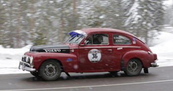 Margiotta-Perno, vincitori della WinteRace su Volvo Pv 544 del 1965