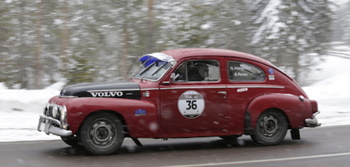 Margiotta-Perno, vincitori della WinteRace su Volvo Pv 544 del 1965