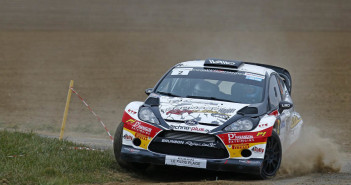 La Ford Fiesta WRC di Brunson all'attacco.