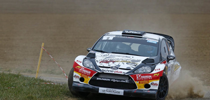 La Ford Fiesta WRC di Brunson all'attacco.