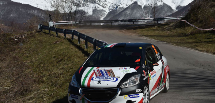 La Peugeot 208 R2B di Giorgio Bernardi, domina il Ciocco.