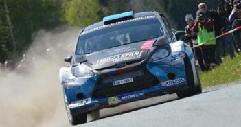 La Fiesta WRC di Neubauer lascia solo polvere per gli avversari.