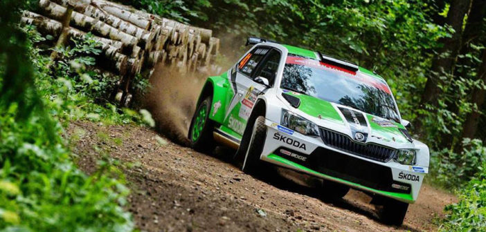 Lappi al volante della Fabia R5 in Polonia.