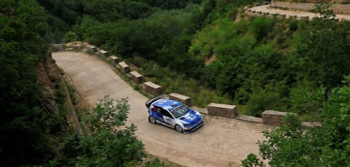 La Golf WRC di Atkinson in azione nel 2015 sulle speciali di Huairou