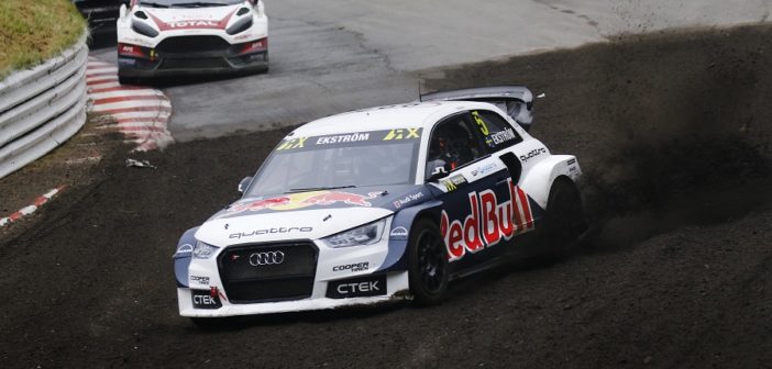 L'Audi S1 di Ekstrom festeggia all'Estering.