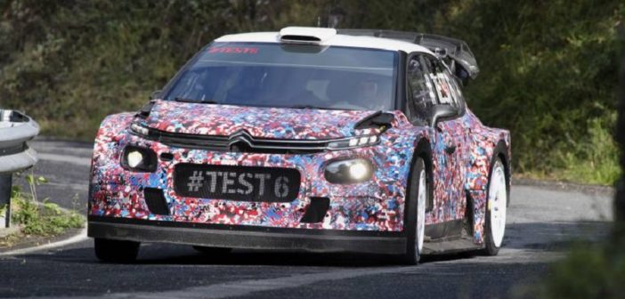 La Citroen C3 WRC negli ultimi test asfalto