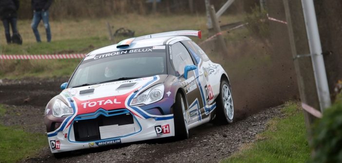 La Citroen DS3 R5 di Breen in azione al Condroz