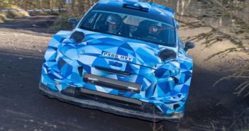 Il 4 volte campione del mondo nel primo test con la Fiesta WRC+