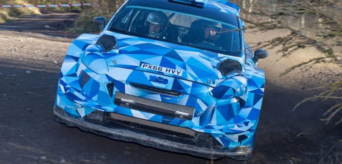 Il 4 volte campione del mondo nel primo test con la Fiesta WRC+