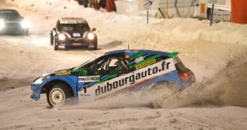 La Renault Clio di Dubourg in azione a Super Besse.