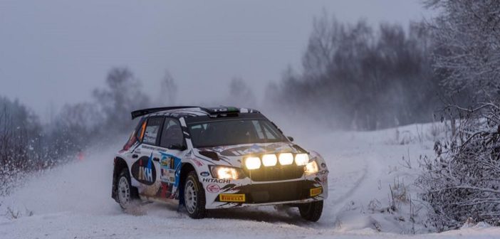 La Fabia R5 di Rovampera nel Rally Aluksne appena vinto.