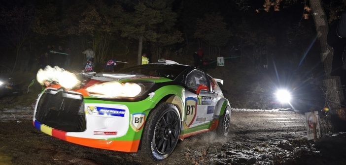 La Citroen DS3 di Tempestini in azione al Montecarlo.