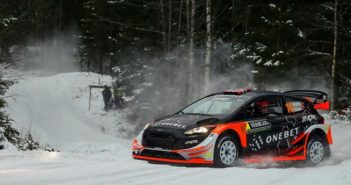 La Fiesta WRC+ Adapta di Ostberg vola nello shake down