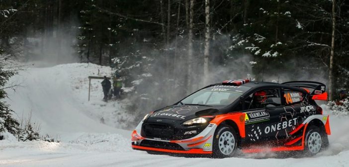 La Fiesta WRC+ Adapta di Ostberg vola nello shake down