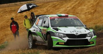 La Fabia R5 Motorsport Italia di Max Rendina sulle strade del Deutschland 2016.