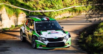 La Fabia R5 di Max Rendina in una foto di archivio.