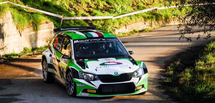 La Fabia R5 di Max Rendina in una foto di archivio.