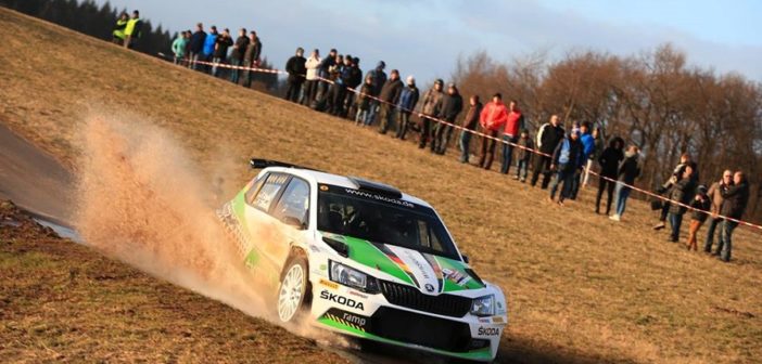 La Fabia R5 di Kreim sulle difficili strade di St. Wendel.